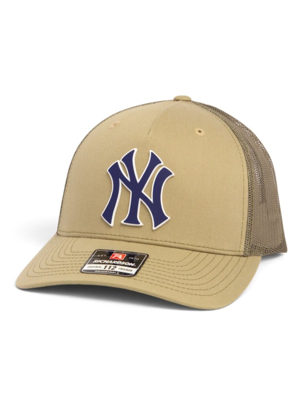 New York Yankees NY Navy 3D Snapback Trucker Hat- Pale Loden